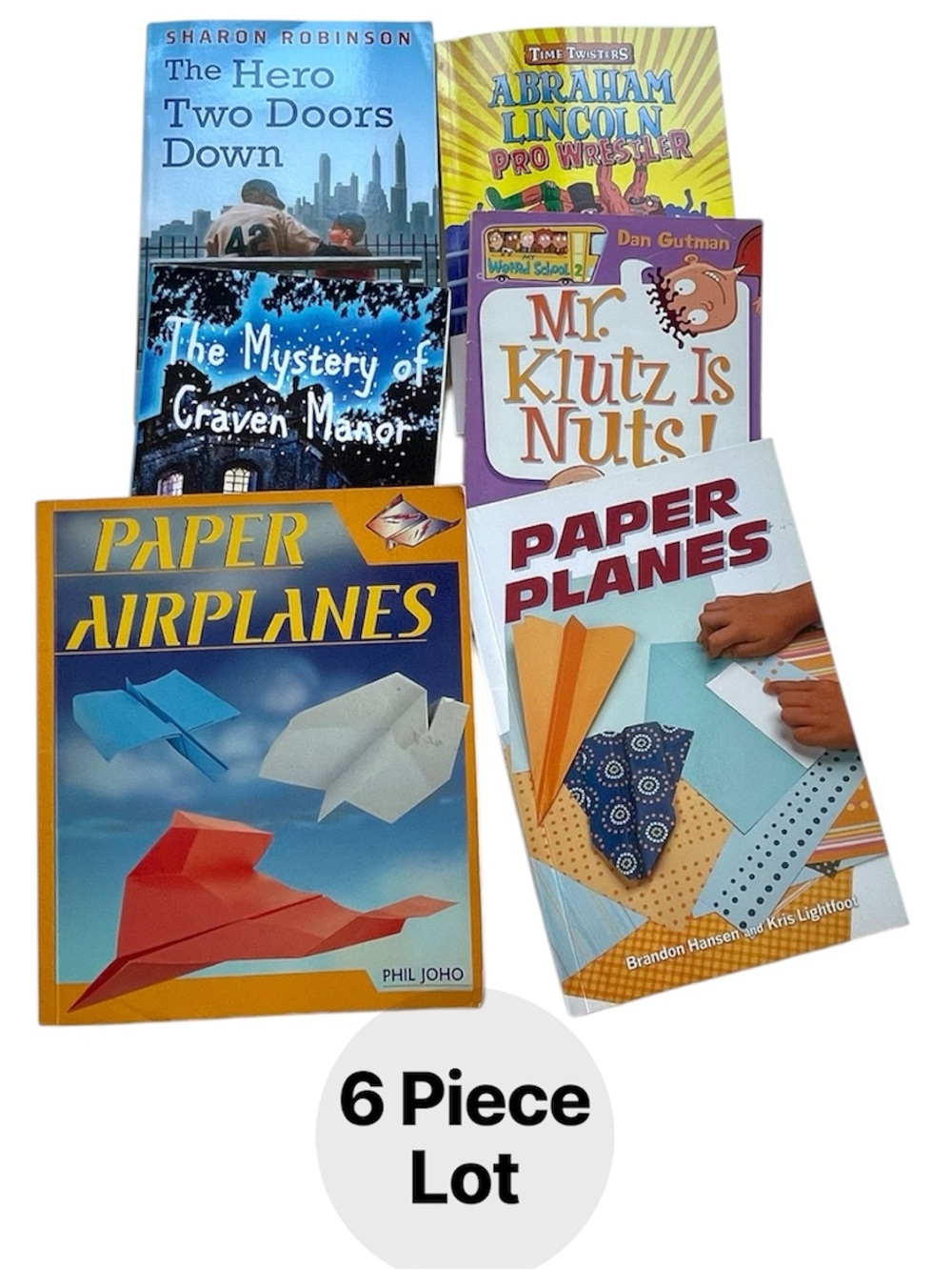 Children Books Bundle Lot of 6 Youth  Kids Mixed Themes Paperback